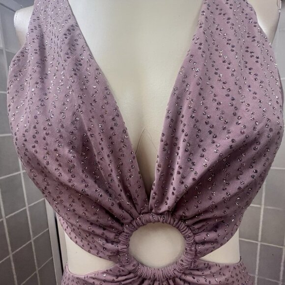 Speechless,Dress Cocktail Formal,Pink,Sz M,Long,Sleeveless,V Neck,Sequins.! - Picture 6 of 15